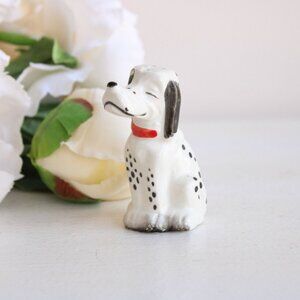 Vintage 1950s Salt and Pepper Shaker, Dalmatian Dog  S & P, Collectible Kitchen